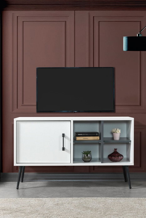 Hanah Home Şile 3112 Soporte para TV Blanco y Antracita Hanah Home Şile 3112 Soporte para TV Blanco y Antracita